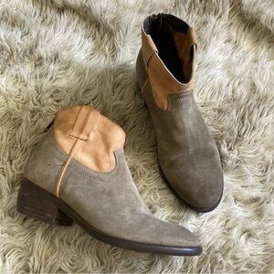 Steve Madden midnite shortie western leather ankle booties womens 7.5